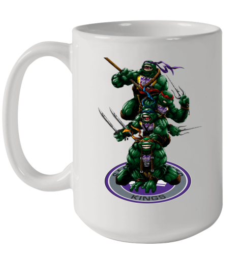 NBA Basketball Sacramento Kings Teenage Mutant Ninja Turtles Shirt Ceramic Mug 15oz