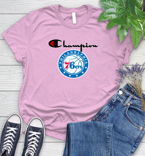 NBA Basketball Philadelphia 76ers Champion Shirt Women's T-Shirt 8