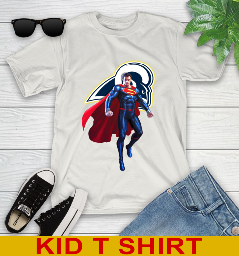 NFL Superman DC Sports Football Los Angeles Rams Youth T-Shirt 12