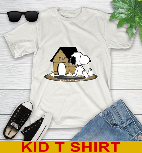 NHL Hockey Anaheim Ducks Snoopy The Peanuts Movie Shirt Youth T-Shirt