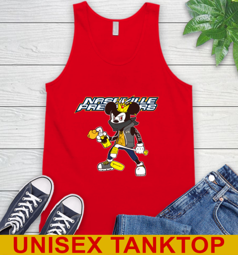 Nashville Predators NHL Hockey Mickey Peace Sign Sports Tank Top 6