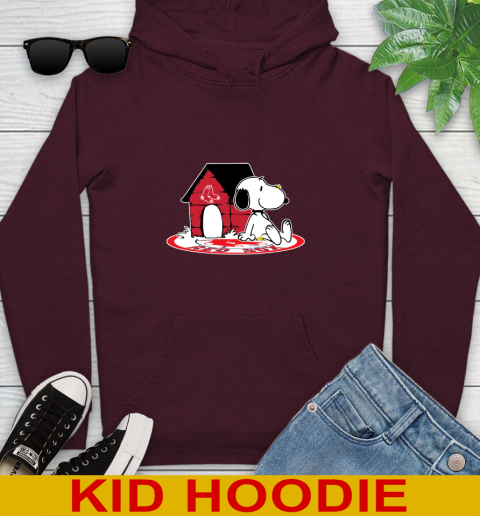 MLB Baseball Boston Red Sox Snoopy The Peanuts Movie Shirt Youth Hoodie 8 MLB Baseball Boston Red Sox Snoopy The Peanuts Movie Shirt Youth Hoodie - Image 8