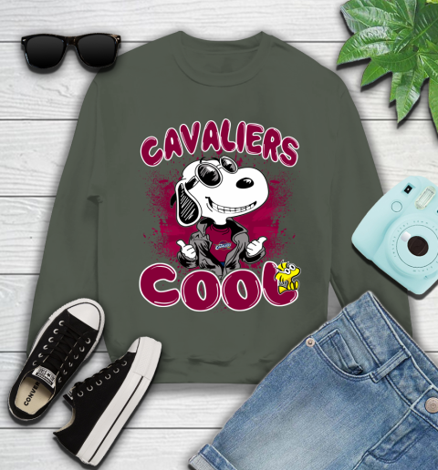 NBA Basketball Cleveland Cavaliers Cool Snoopy Shirt Youth Sweatshirt 7