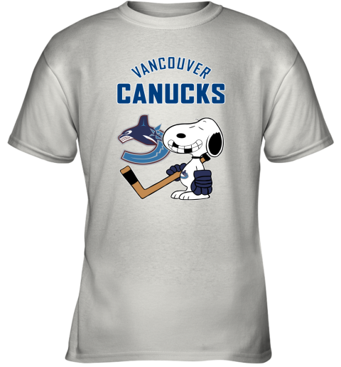 Vancouver Canucks Ice Hockey Broken Teeth Snoopy NHL Youth T-Shirt
