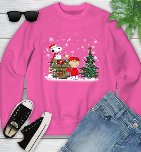 NFL Tampa Bay Buccaneers Snoopy Charlie Brown Christmas Football Super Bowl Sports Youth Sweatshirt 6