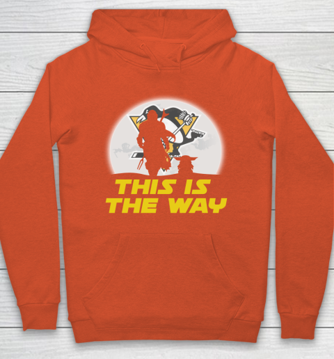Pittsburgh Penguins NHL Ice Hockey Star Wars Yoda And Mandalorian This Is The Way Hoodie 3