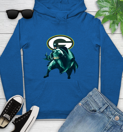NFL Batman Football Sports Green Bay Packers Youth Hoodie 9