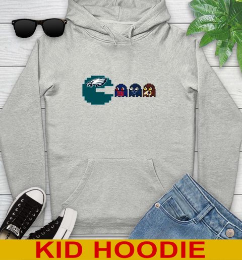 Philadelphia Eagles NFL Football Pac Man Champion Youth Hoodie