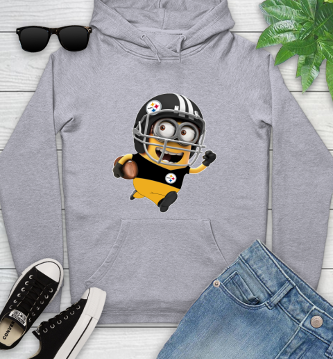 NFL Pittsburgh Steelers Minions Disney Football Sports Youth Hoodie 6