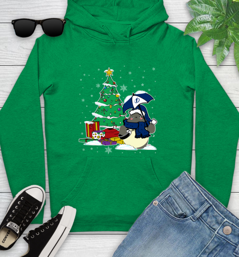 Tampa Bay Lightning NHL Hockey Cute Tonari No Totoro Christmas Sports Youth Hoodie 9