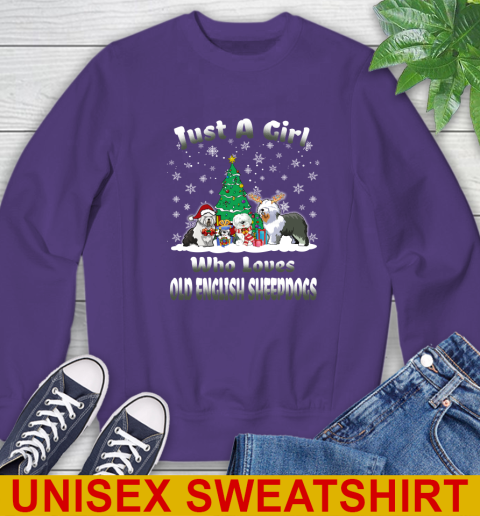Christmas Just a girl who love old english sheepdogs dog pet lover 28
