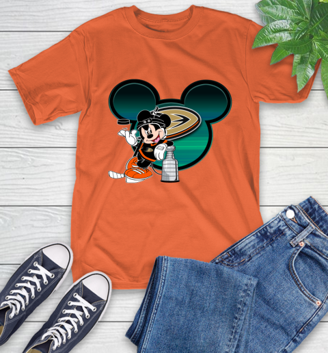 NHL Anaheim Ducks Stanley Cup Mickey Mouse Disney Hockey T Shirt T-Shirt 5