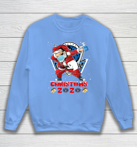 Dallas Mavericks Funny Santa Claus Dabbing Christmas 2020 NBA Sweatshirt 8