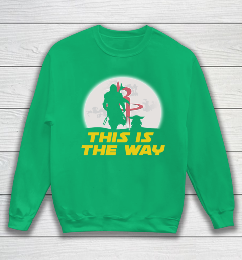 Houston Rockets NBA Basketball Star Wars Yoda And Mandalorian This Is The Way Sweatshirt 5