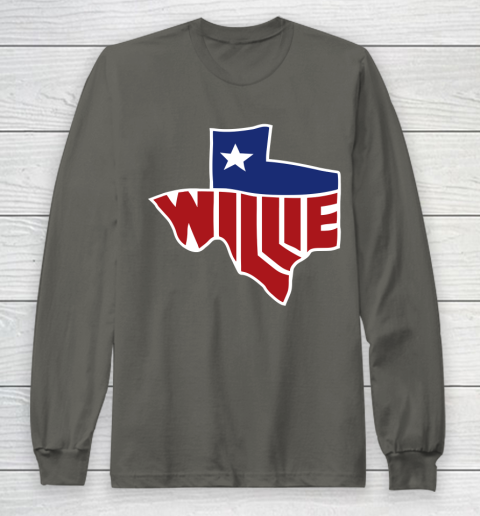 Willie Nelson shirt Willie's Texas Long Sleeve T-Shirt 5