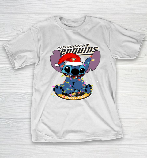 Pittsburgh Penguins NHL Hockey noel stitch Christmas T-Shirt