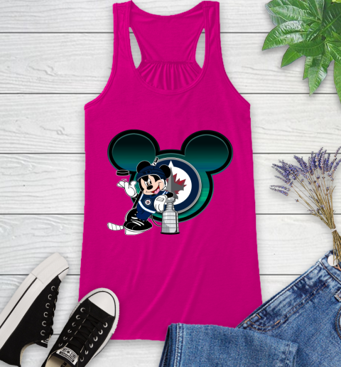 NHL Winnipeg Jets Stanley Cup Mickey Mouse Disney Hockey T Shirt Racerback Tank 8