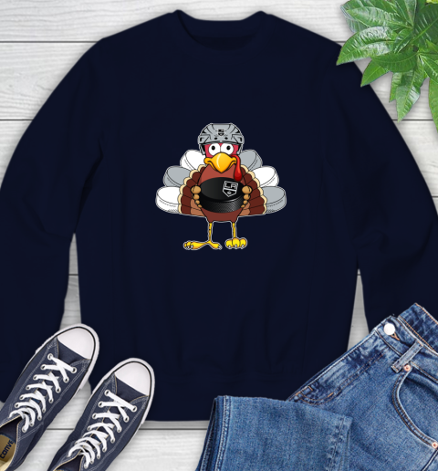 Los Angeles Kings Turkey Thanksgiving Day Sweatshirt 3