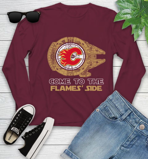 NHL Come To The Calgary Flames Wars Hockey Sports Youth Long Sleeve 6
