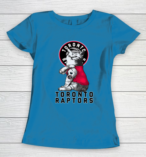 NBA Basketball My Cat Loves Toronto Raptors Women's T-Shirt 6