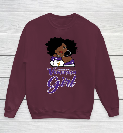 Minnesota Vikings Girl NFL Youth Sweatshirt 5