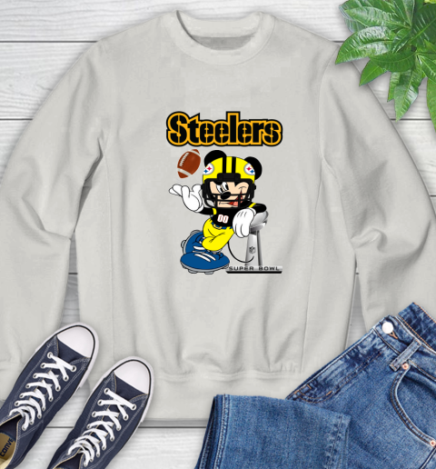 NFL Pittsburgh Steelers Mickey Mouse Disney Super Bowl Football T Shirt Sweatshirt 12