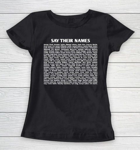 BLM Say Their Names Women's T-Shirt