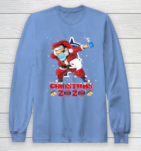 Los Angeles Angels Funny Santa Claus Dabbing Christmas 2020 MLB Long Sleeve T-Shirt 8