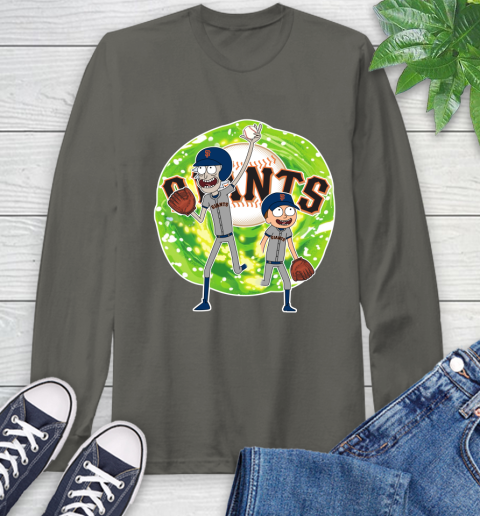 MLB San Francisco Giants Rick And Morty Baseball Sports Long Sleeve T-Shirt 8