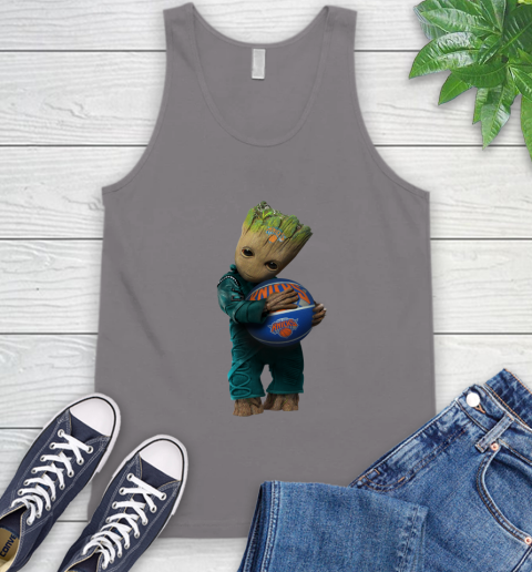 NBA Groot Guardians Of The Galaxy Basketball Sports New York Knicks Tank Top - Image 8