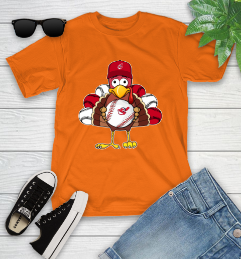 Cleveland Indians Turkey thanksgiving Youth T-Shirt 7