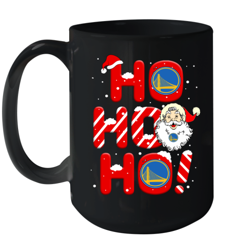 Golden State Warriors NBA Basketball Ho Ho Ho Santa Claus Merry Christmas Shirt Ceramic Mug 15oz