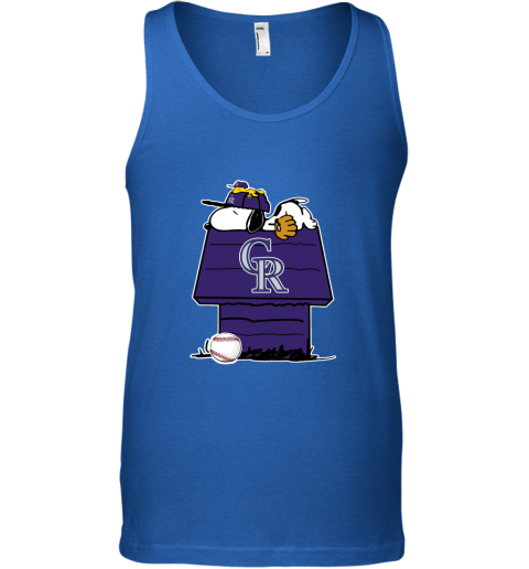 Colorado Rockies Snoopy And Woodstock Resting Together MLB Tank Top