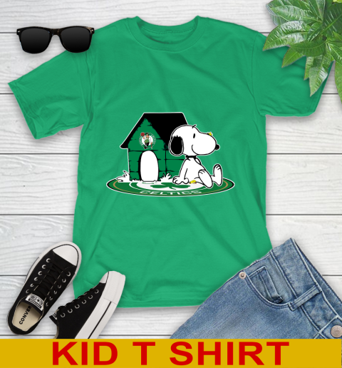 NBA Basketball Boston Celtics Snoopy The Peanuts Movie Shirt Youth T-Shirt 6
