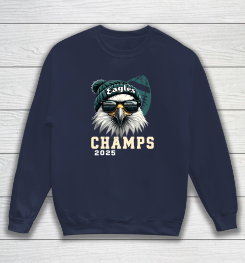 Eagles Sunglasses Championship 2025 Celebrated Eagles Sweatshirt 2