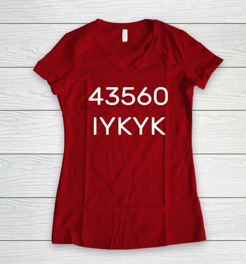 43560 IYKYK Women's V-Neck T-Shirt - Image 7