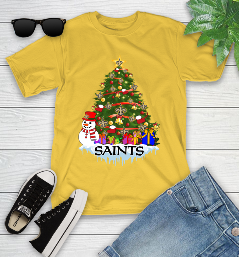 New Orleans Saints Merry Christmas NFL Football Sports Youth T-Shirt 8