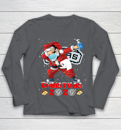 San Antonio Spurs Funny Santa Claus Dabbing Christmas 2020 NBA Youth Long Sleeve 6