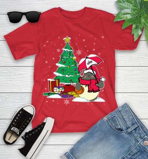 Los Angeles Lakers NBA Basketball Cute Tonari No Totoro Christmas Sports (2) Youth T-Shirt 13