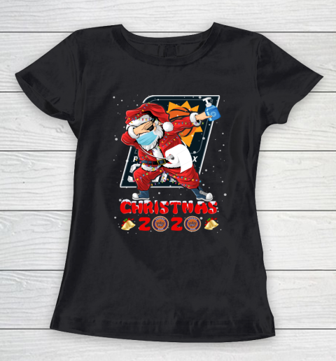 Phoenix Suns Funny Santa Claus Dabbing Christmas 2020 NBA Women's T-Shirt