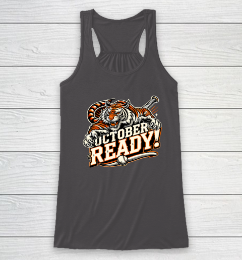 October Ready Baseball Tiger Fan Racerback Tank 6
