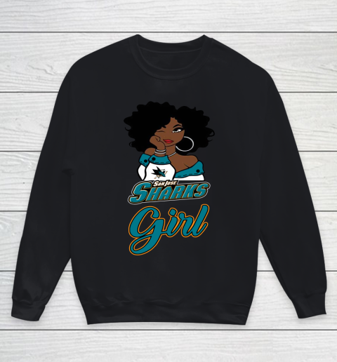 San Jose Sharks Girl NHL Youth Sweatshirt