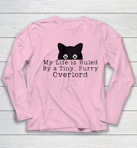 My Life is Ruled by a Tiny Furry Overlord Funny Cat Youth Long Sleeve 6