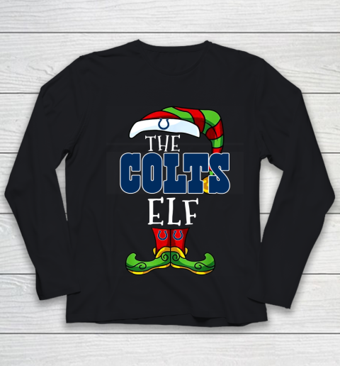 Indianapolis Colts Christmas ELF Funny NFL Youth Long Sleeve