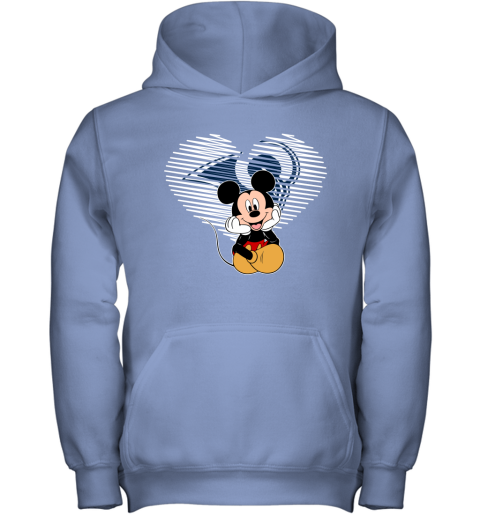 NFL Los Angeles Rams The Heart Mickey Mouse Disney Football T Shirt DVAqC3BmtxT youth hoodie 43 95 151514 front carolina blue