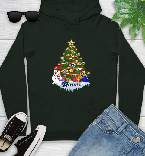 Los Angeles Rams Merry Christmas NFL Football Sports Youth Hoodie 13