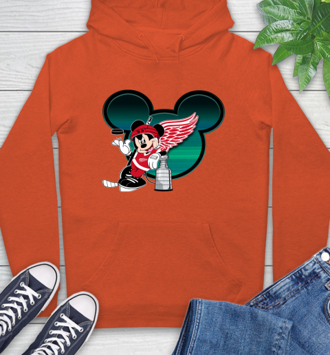 NHL Detroit Red Wings Stanley Cup Mickey Mouse Disney Hockey T Shirt Hoodie 5