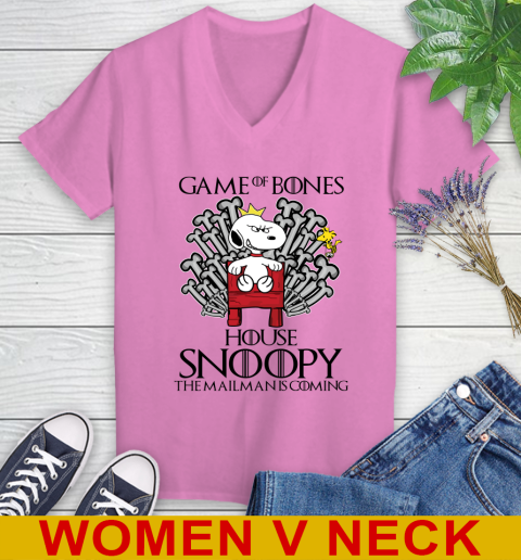 Game of bones house snoopy the mailman is coming tshirt 72