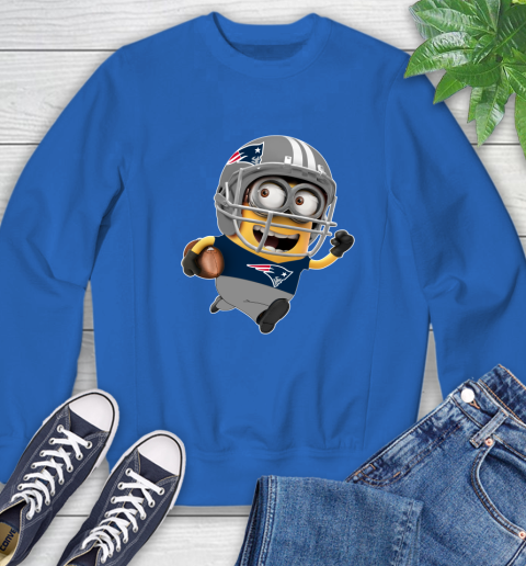 NFL New England Patriots Minions Disney Football Sports Sweatshirt 8