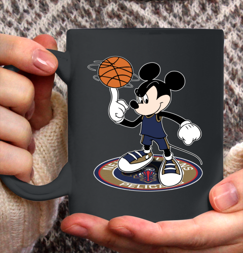 NBA Basketball New Orleans Pelicans Cheerful Mickey Disney Shirt Ceramic Mug 15oz